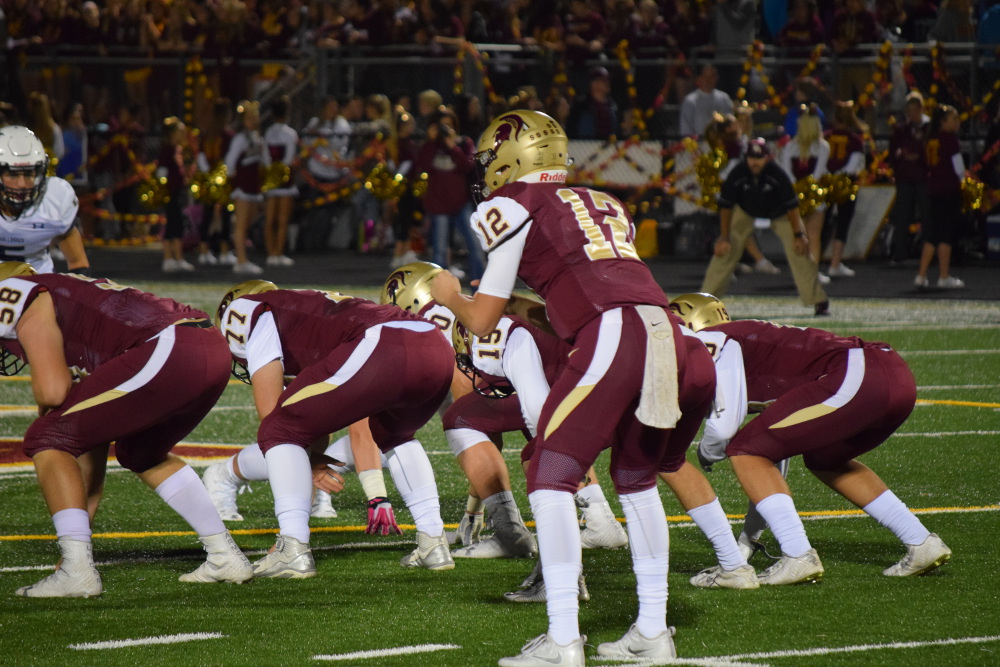 Broad Run freshman quarterback Mitch Griffis platooned with senior Ryan Braithwaite, and got the call on the Spartans' 4th-and-11 last-ditch attempt late in the fourth quarter. Full photo gallery by Drew Woodford and Owen Gotimer!