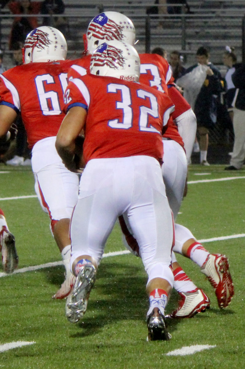 Park View senior running back Niko Hopkins scored two touchdowns in the Patriots' Homecoming loss to Loudoun County on September 30 in Sterling. Photo gallery by Michael Pittinger!